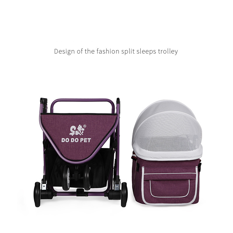 Factory wholesale hot selling customized luxury large dog pet carrier jogger pet stroller