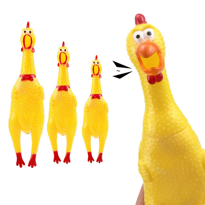 High quality squeaky chicken S/M/L three size dog pet brinque toys manufacturers screaming chicken screaming cow pet chew toy