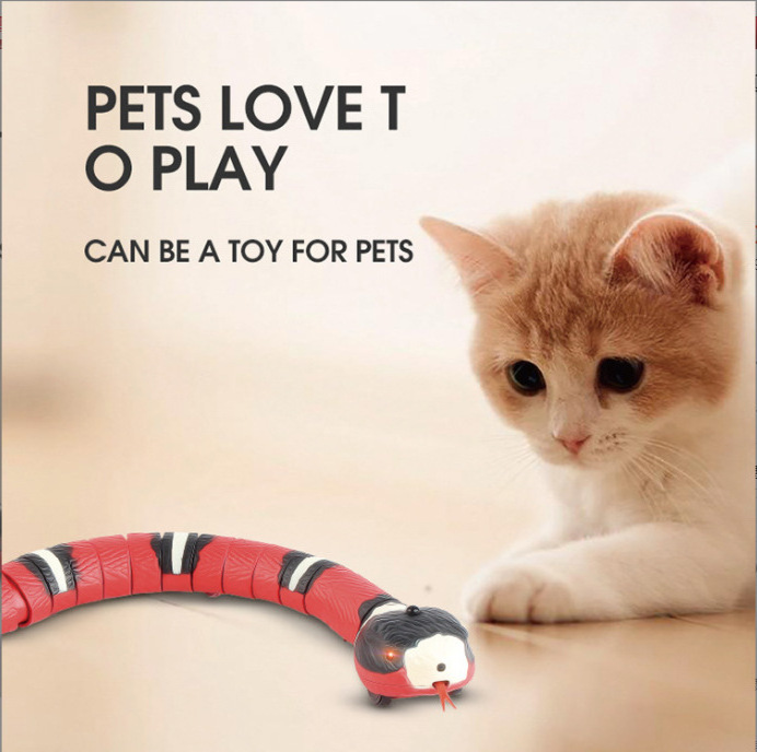 pet toy snake for cats smart sensing snake cat toys automatic Interactive USB Rechargeable for pet cat teasering toys