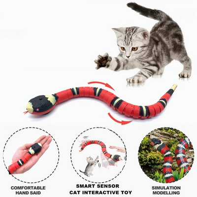 pet toy snake for cats smart sensing snake cat toys automatic Interactive USB Rechargeable for pet cat teasering toys