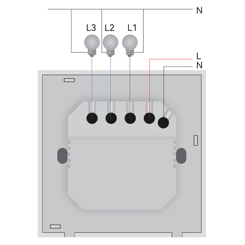 2022 smart wireless home switch with LCD display touch screen smart life and tuya mobile APP remote control