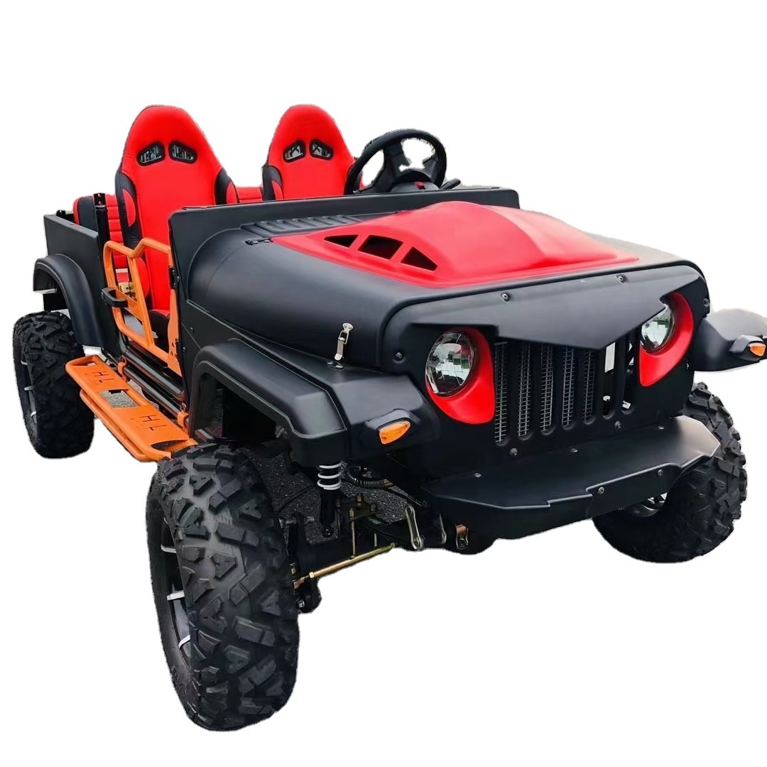 Electric UTV ATV utility vehicle off-road car jeep shape 1500W 4 seat with front and read brake