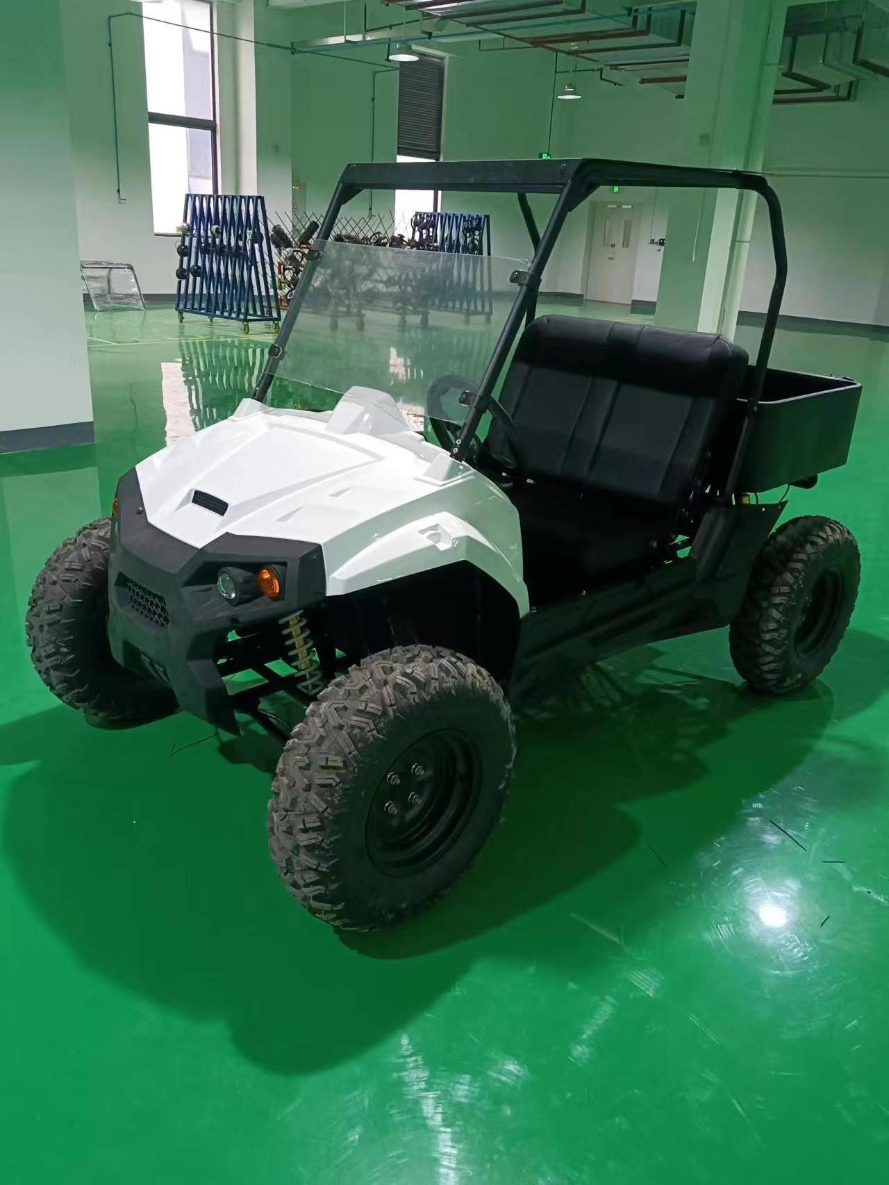 Wholesale 84V 120AH Li-battery Powered Electric Sport UTV Farm Utility Vehicle with Hydraulic discs