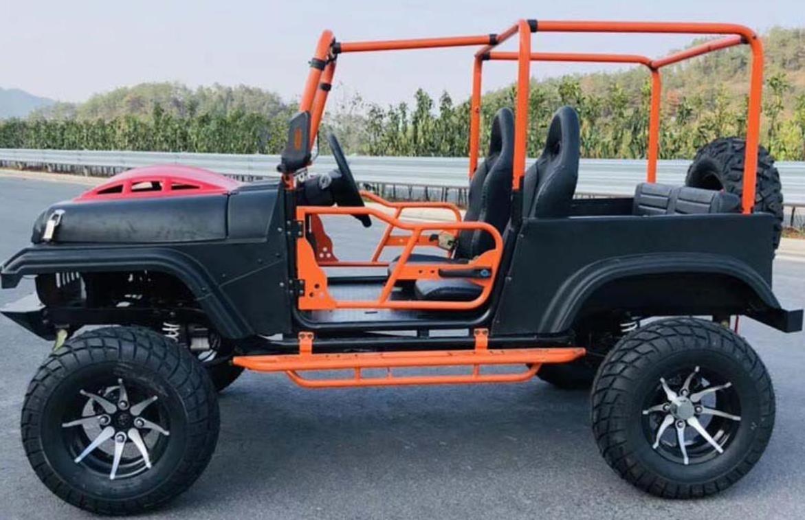 Electric UTV ATV utility vehicle off-road car jeep shape 1500W 4 seat with front and read brake