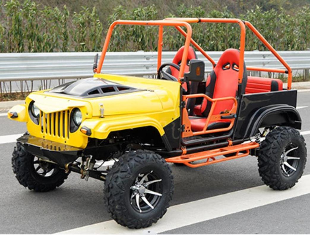 Electric UTV ATV utility vehicle off-road car jeep shape 1500W 4 seat with front and read brake