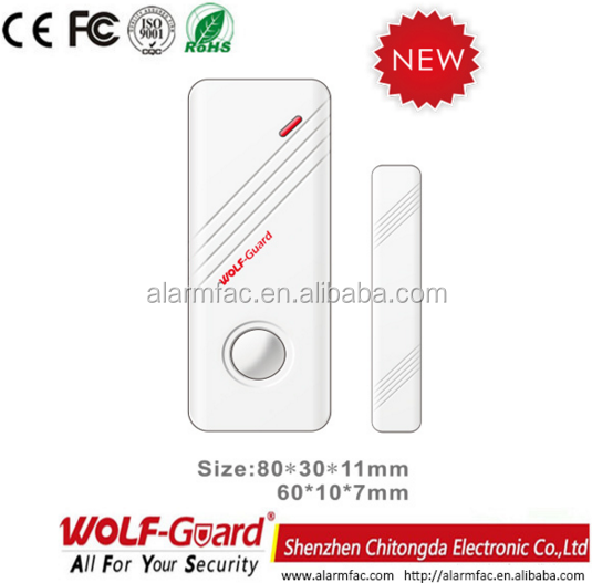 wolf-guard wireless Multi-function Automatic Magnetic Door Window Contact Switch /Alarm Sensor for Intruder Alarm mc-03c