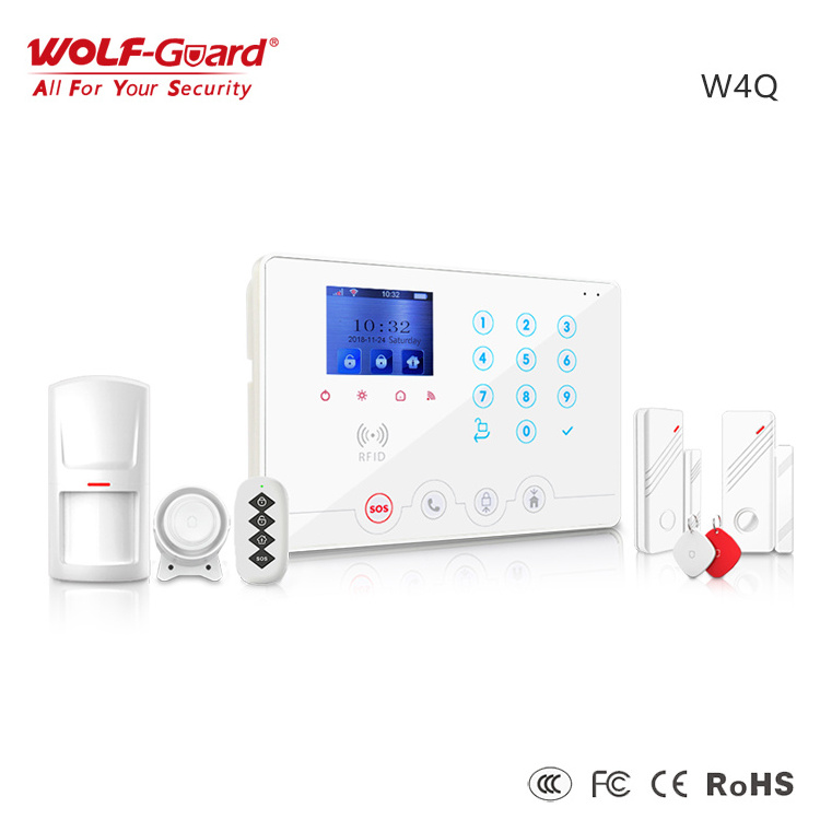 Wholesale Price Anti Thief Home Security Tuya WiFi GSM Wireless Smart Home Burglar Security Alarm Systems With Siren Door Sensor