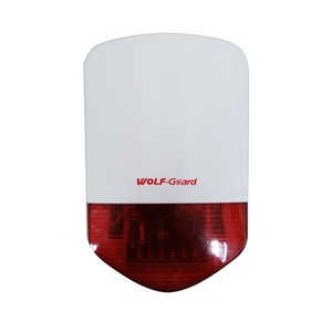 433mhz 1527 2262 Code Home Security Alarm Wireless Dc Power Backup Battery For Outdoor Portable Horn and Strobe Warning Siren