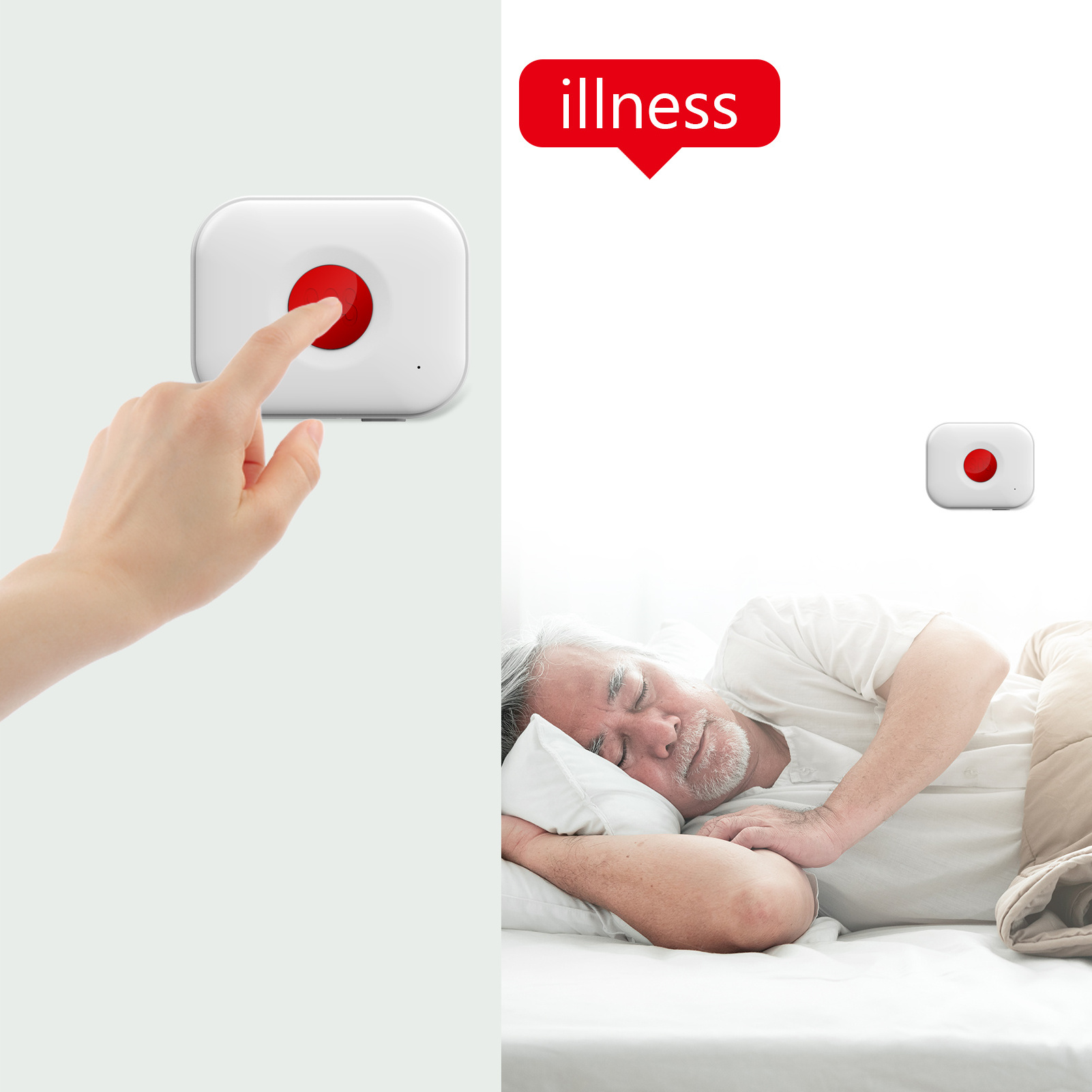 (Manufacturer) Tuya SmartLife Elder Wifi /4G Personal Elderly Sos Emergency Hospital Nursing Homes Panic Button Alarms