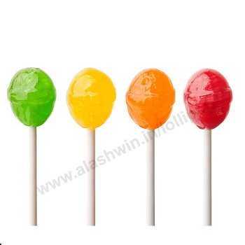 Hard round shaped lollipop candy of 10 gram which are in milk flavour available in bunch wrap lollipop sale factory price