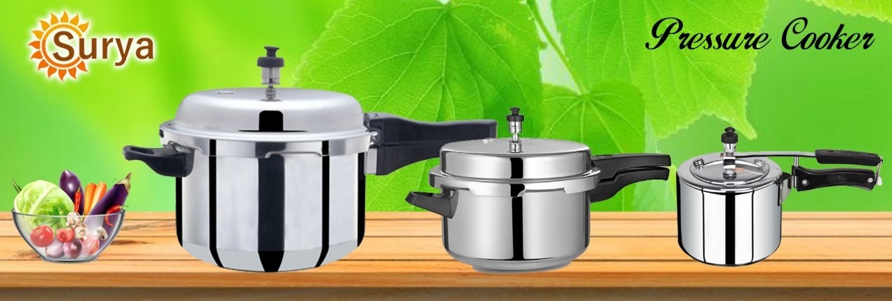 Premium Quality 7.5 Litre Aluminium Pressure Cooker deep lid for spillage control Gas & induction compatible export from India