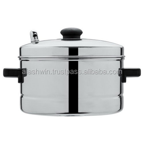 Premium Quality 7.5 Litre Aluminium Pressure Cooker deep lid for spillage control Gas & induction compatible export from India