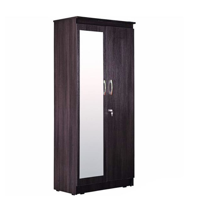 High quality  Wooden  Wardrobe with Sliding Doors Clothes Rod and 2 Drawerst  avilabel in india