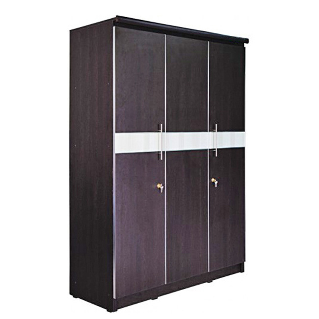 High quality  Wooden  Wardrobe with Sliding Doors Clothes Rod and 2 Drawerst  avilabel in india