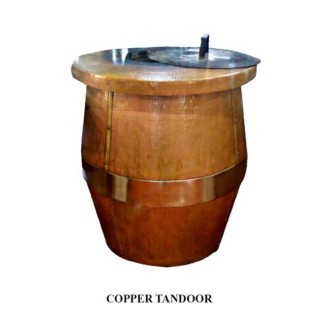 High quality copper tandoor export from India garden supplies pizza oven outdoor kitchen electric lighter grill