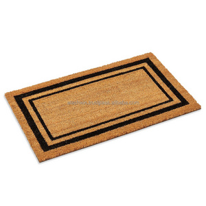 Best Selling Wholesale Suppliers PVC Coir Mats natural fibre with maximum strength and non slip in nature plain mats 40*70 cm