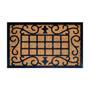 Top selling luxurious rubber backed coir mats indoor mats and outdoor Jute mats best price from india