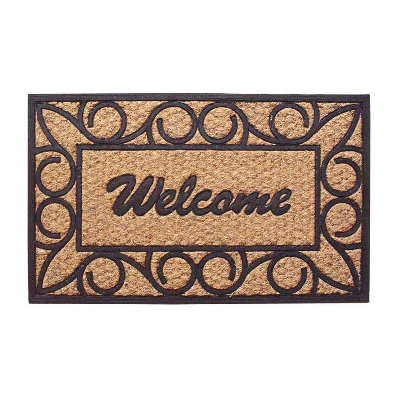 Top selling luxurious rubber backed coir mats indoor mats and outdoor Jute mats best price from india