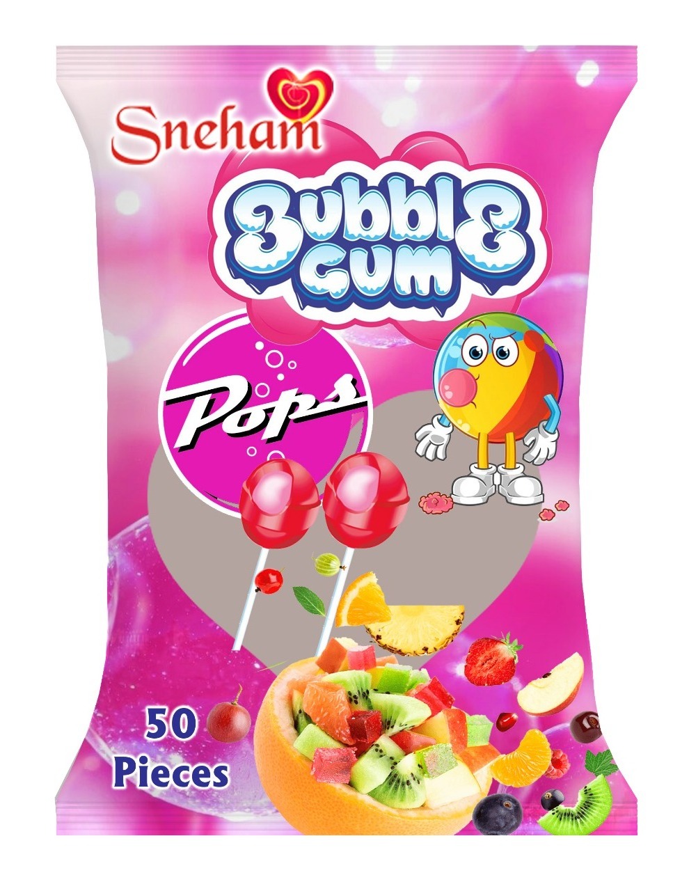 strawberry lollipop Factory Price Fruit Flavor Strawberry Factory Price Fruit Flavor round Shape Stick Sweet Lollipop