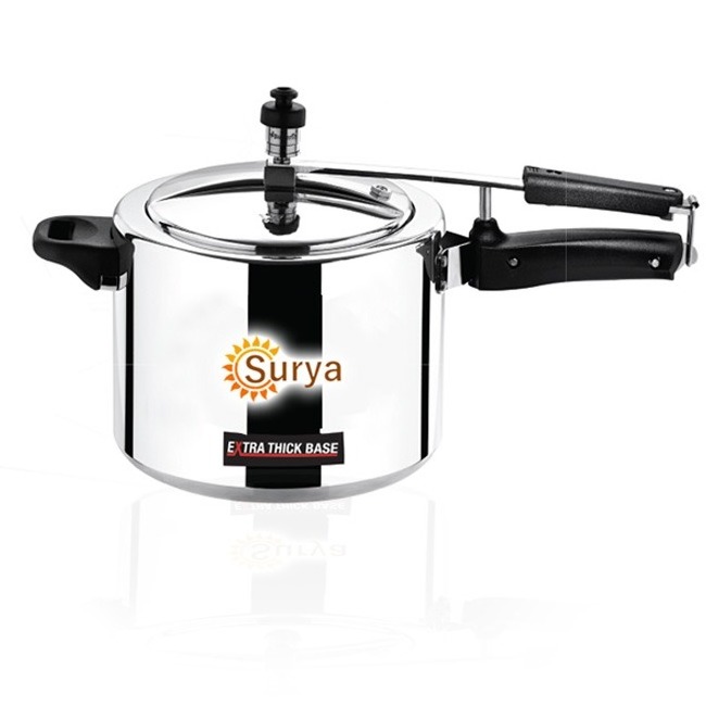 Factory supply 10 Lr Pressure Cooker which is hygienic and durable base kitchen equipments from india