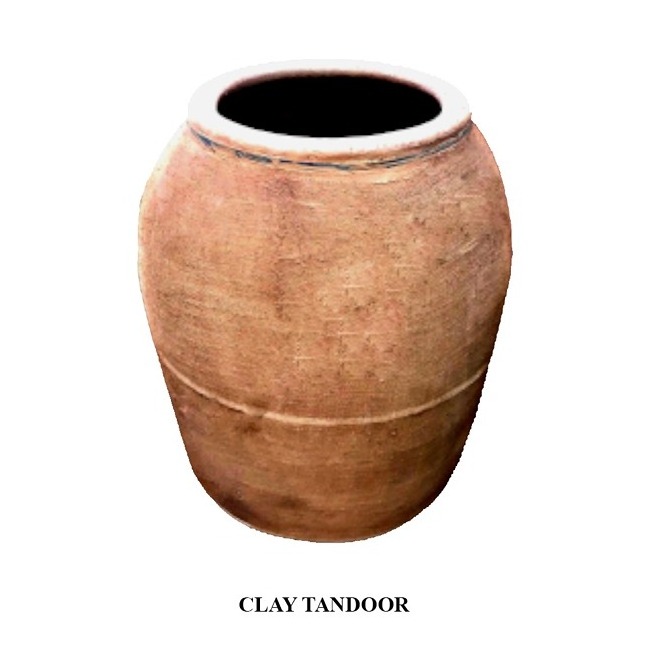 High quality Clay terracotta tandoor oven Indian style barbecue used for making naan flat bread pizza available in various sizes