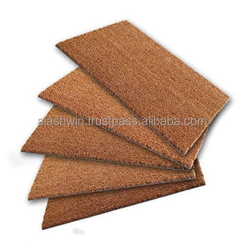 Best Selling Wholesale Suppliers PVC Coir Mats natural fibre with maximum strength and non slip in nature plain mats 40*70 cm