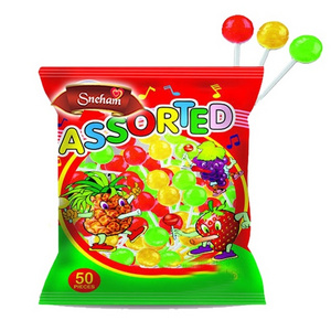 High Quality fruit  flavor candy Sweet 10g Lollipop confectionery Multicoloured Hard Candy Round Flat Lollipop