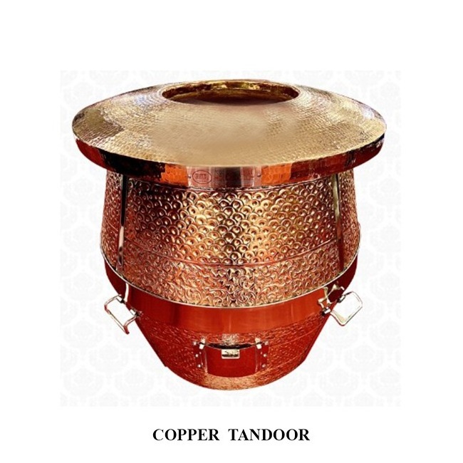 High quality copper tandoor export from India garden supplies pizza oven outdoor kitchen electric lighter grill