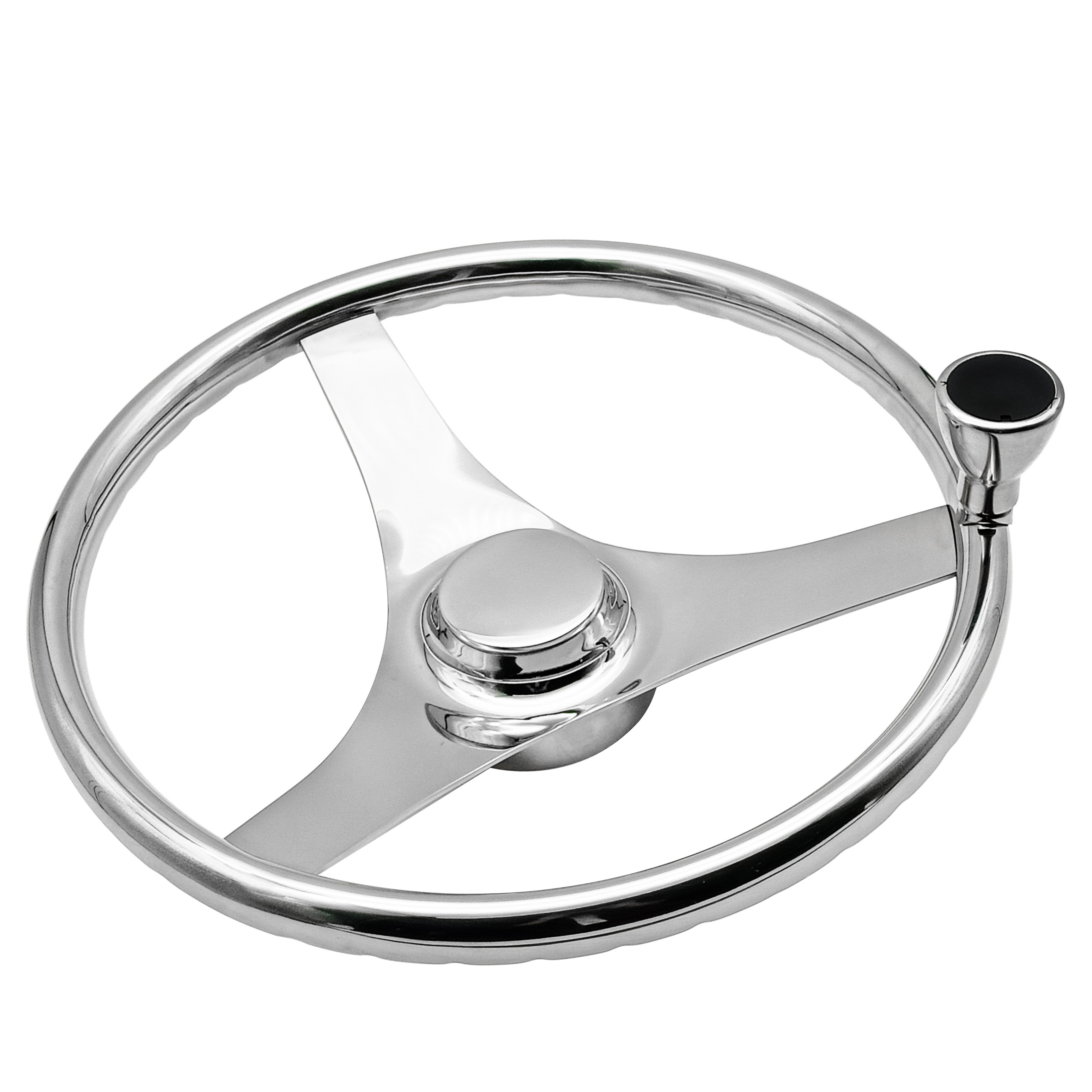 316 Stainless Steel Boat Engine Steering Wheel Marine Power Custom Inflatable Boat Steering Wheel