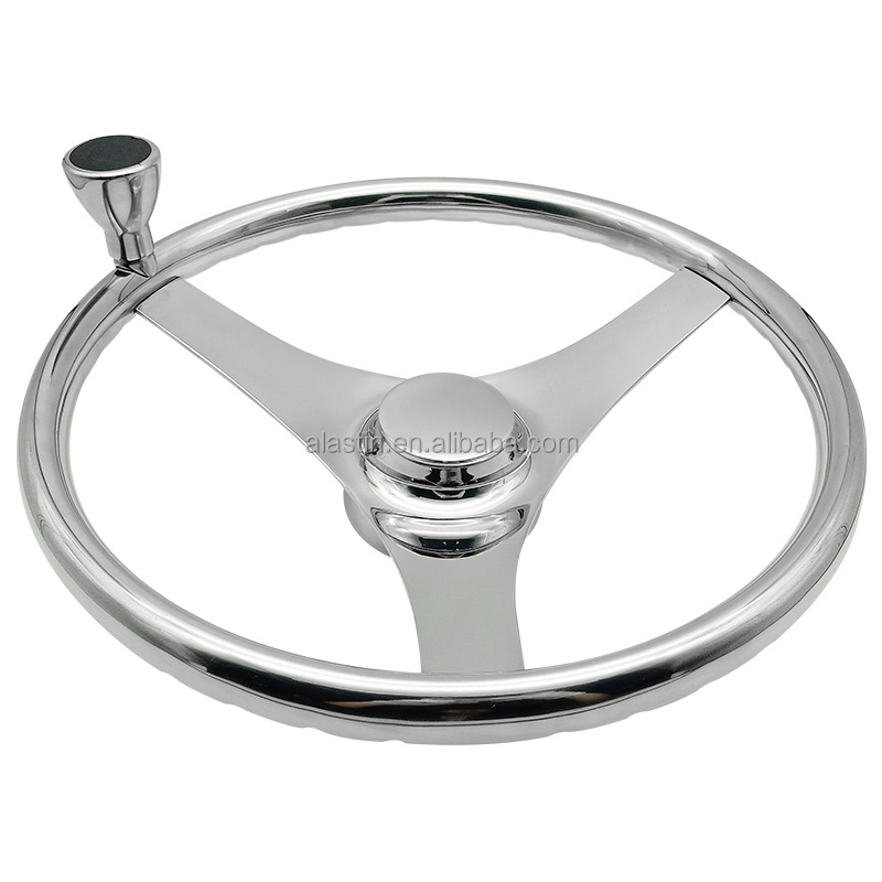 Alastin Hot Selling Style Boat Accessories 316/304 Stainless steel Marine Steering Wheel For Boat Yacht