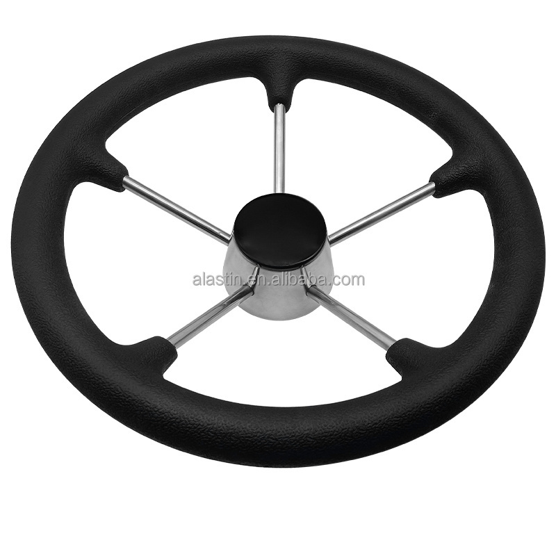 Alastin Hot Selling Style Boat Accessories 316/304 Stainless steel Marine Steering Wheel For Boat Yacht