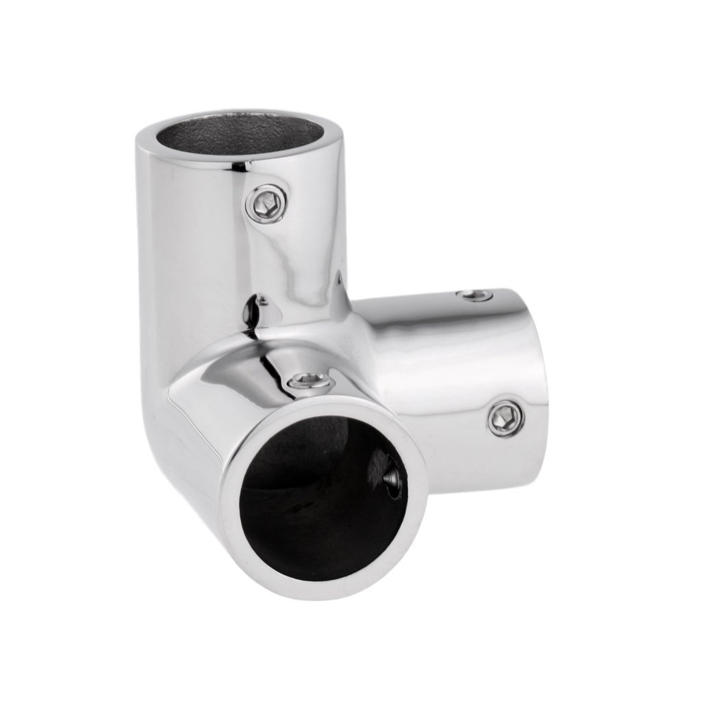 Marine Handrail Tee Pipe Fitting 304 Stainless Steel Yacht Accessories Three Way Boat Rail Connector