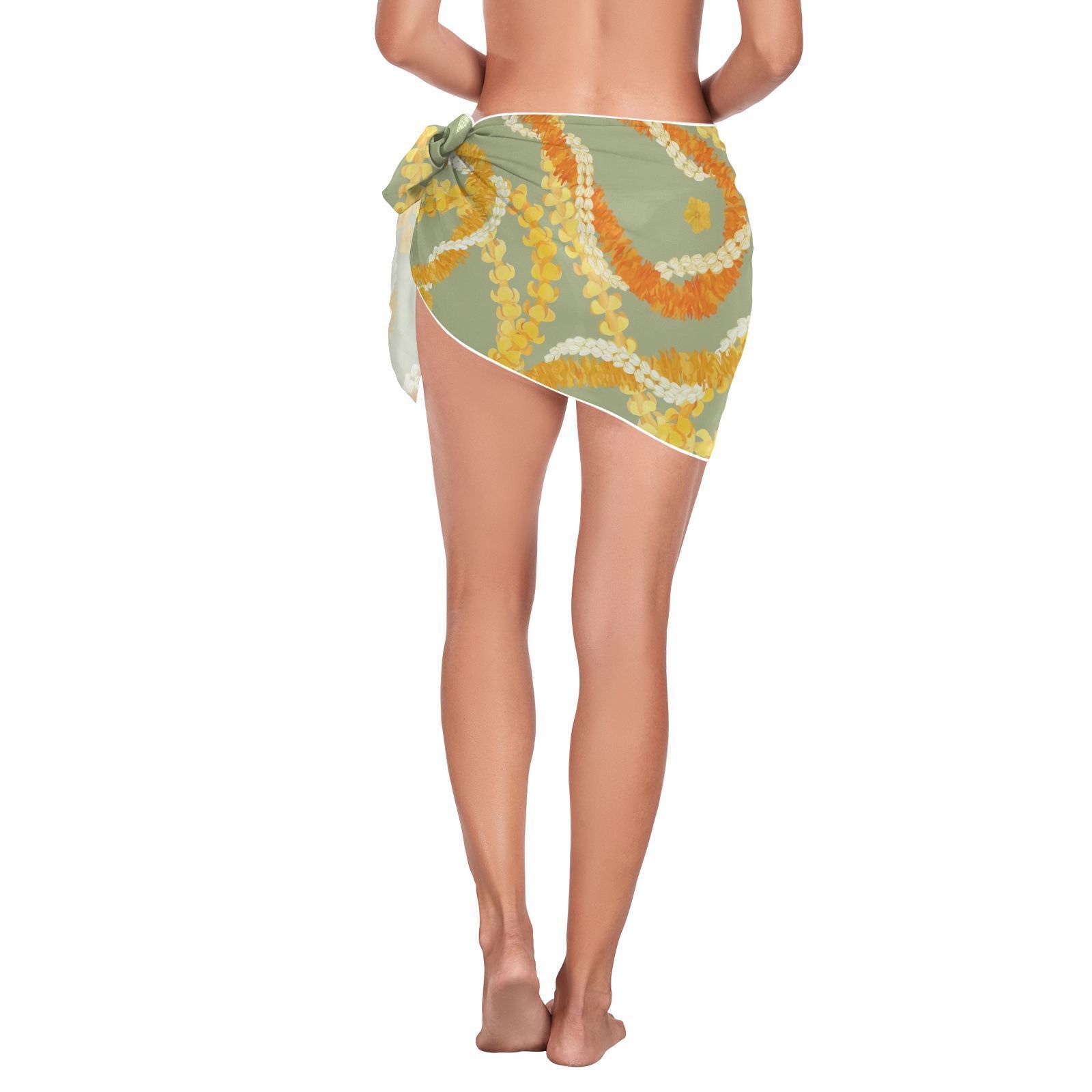 Summer Swimsuit Cover Ups Bikini Short Wrap Skirt Pareo Hawaiian Sarong Beach Wrap for Women