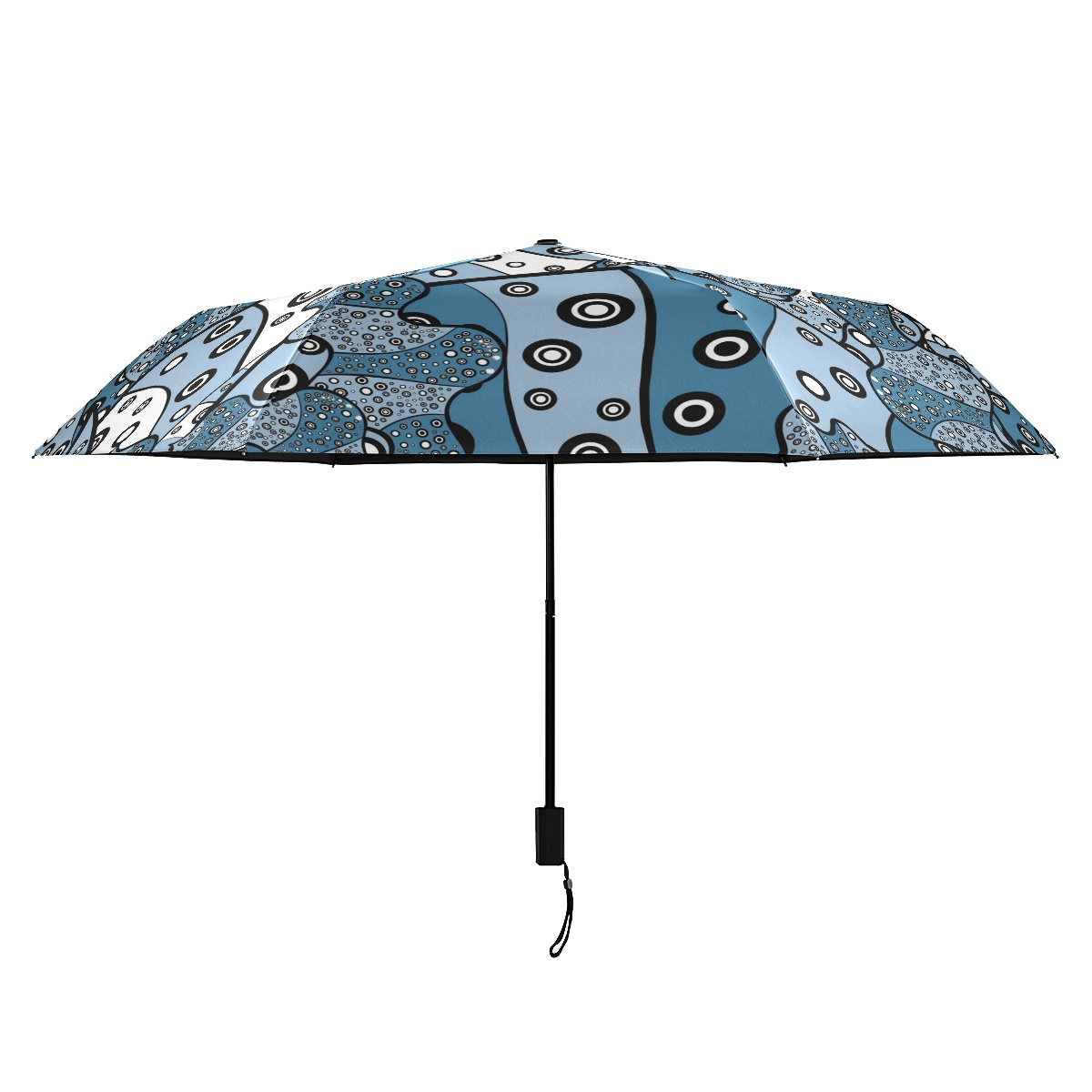 Fancy Custom Logo Outdoor 3 Folding UV Protect Designer Manual Sun Umbrella For Travel