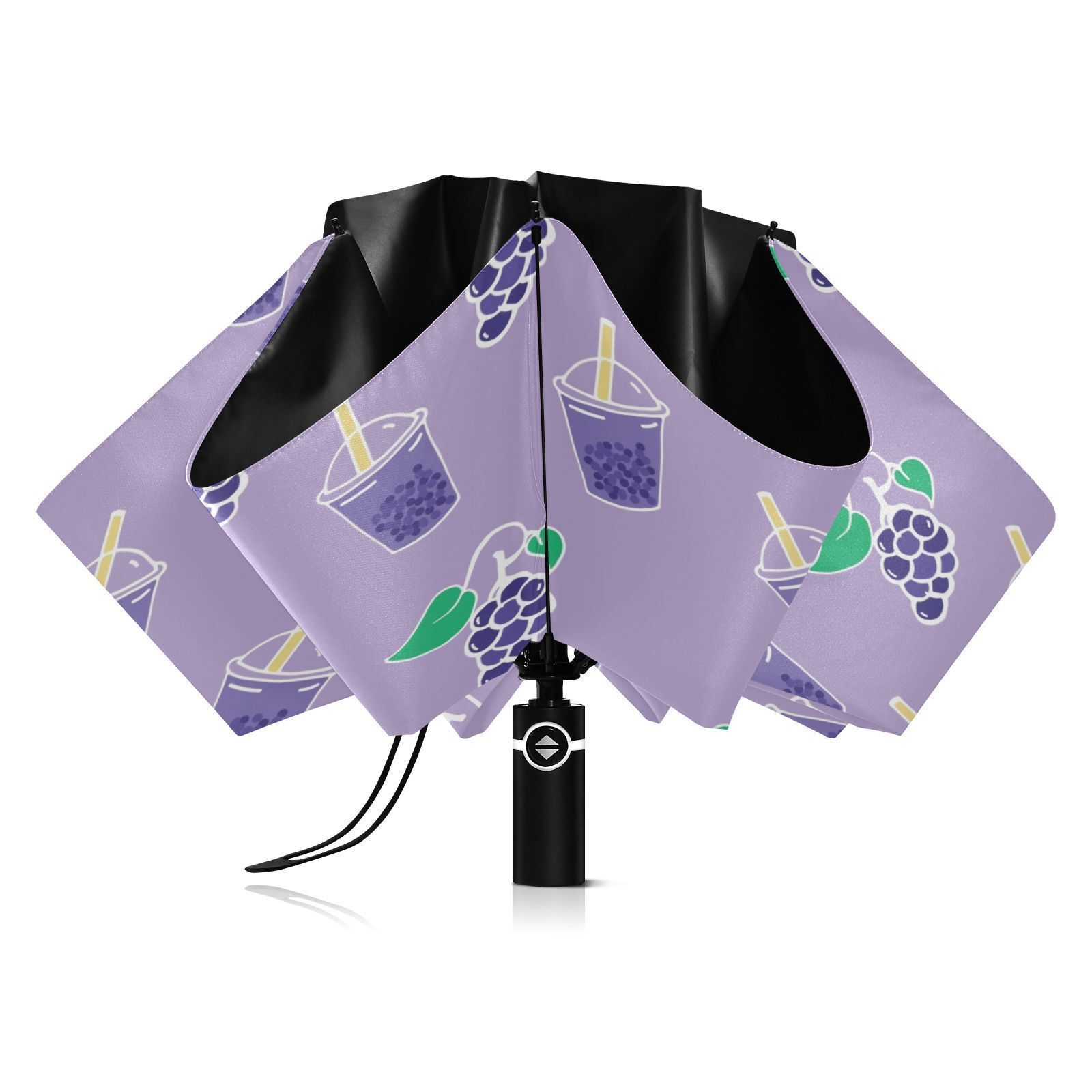 Hot Sale Custom Automatic 3 Folding Sun UV Wind Protection Rain Umbrella For Outdoor