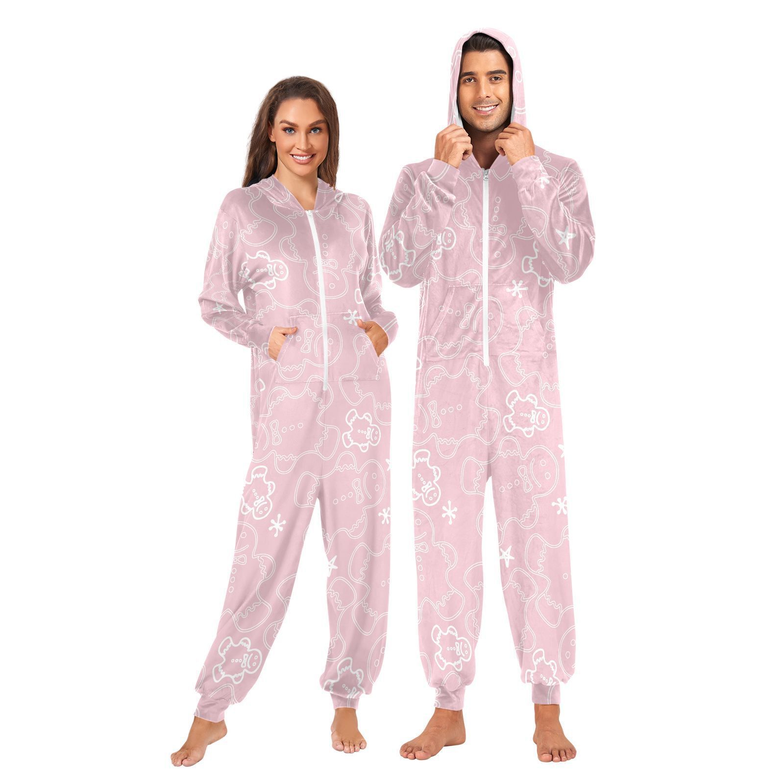 Wholesale Custom Print Holiday Party Women's Clothes One-piece Comfortable Polar fleece pajamas loungewear