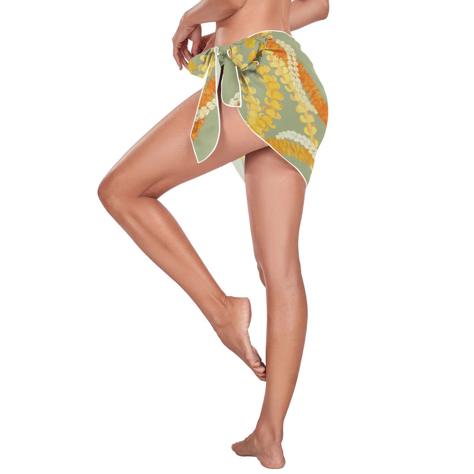 Summer Swimsuit Cover Ups Bikini Short Wrap Skirt Pareo Hawaiian Sarong Beach Wrap for Women