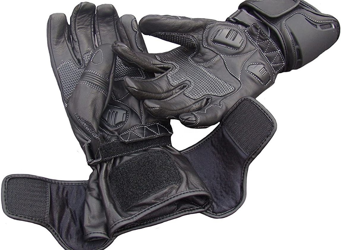 2021 long power racing gloves Men Leather Moto Racing Gloves Motorbike Motorcycle Gloves