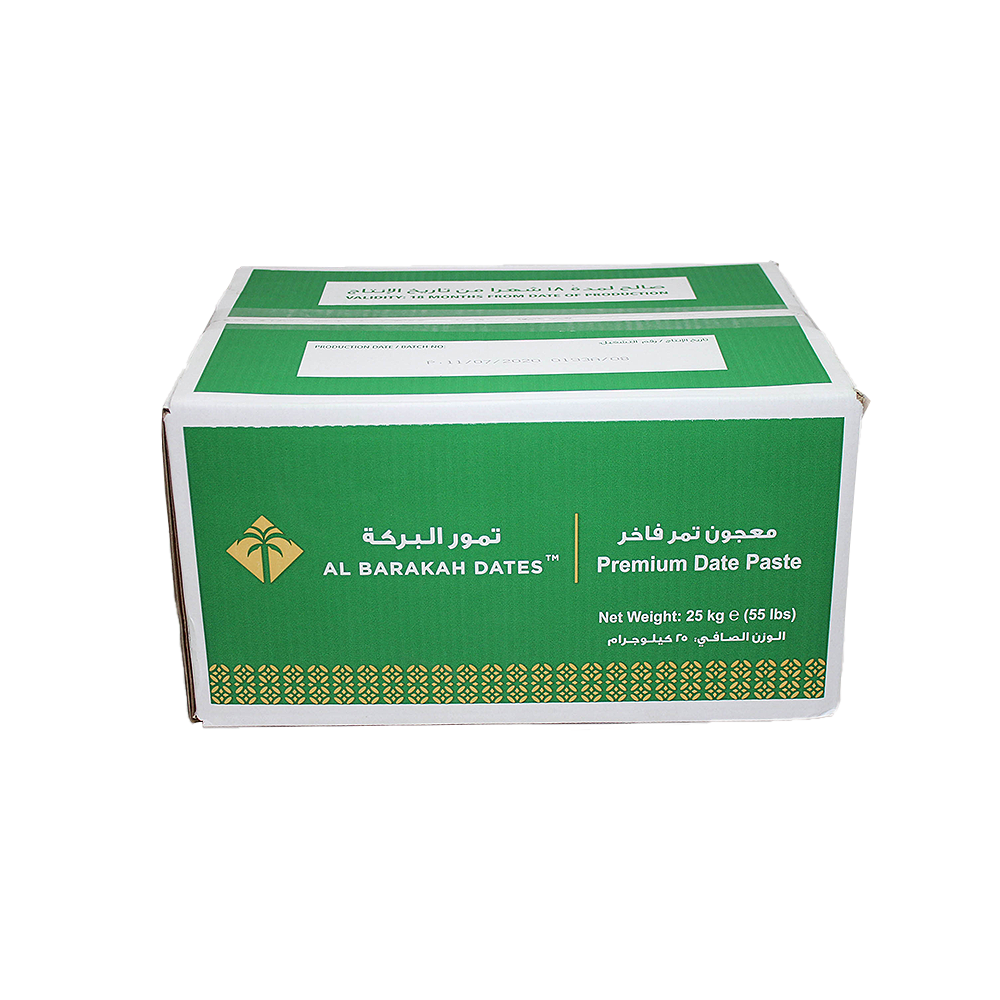 Al Barakah Dates Premium 100% Natural Date Paste  25KG for Wholesale  A Versatile and Healthy Ingredient for Your Kitchen