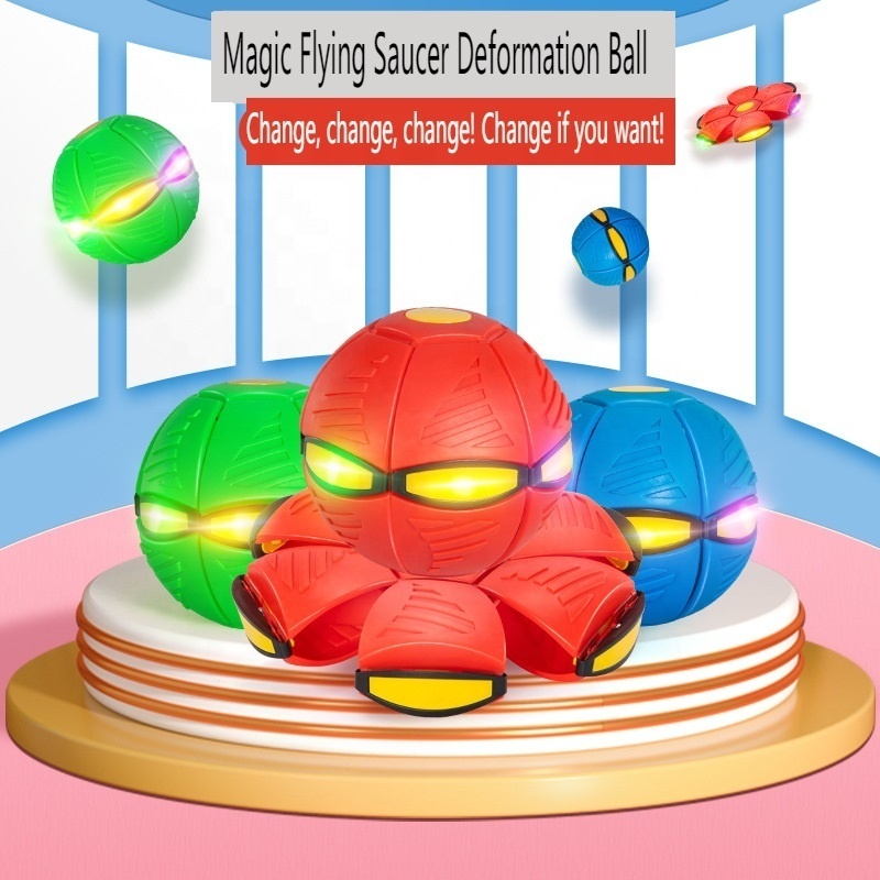 Flying UFO Flat Throw Disc Ball Without LED Light Magic Ball Toy Flying Fidget orb Ball Trending Products 2024 New Arrivals