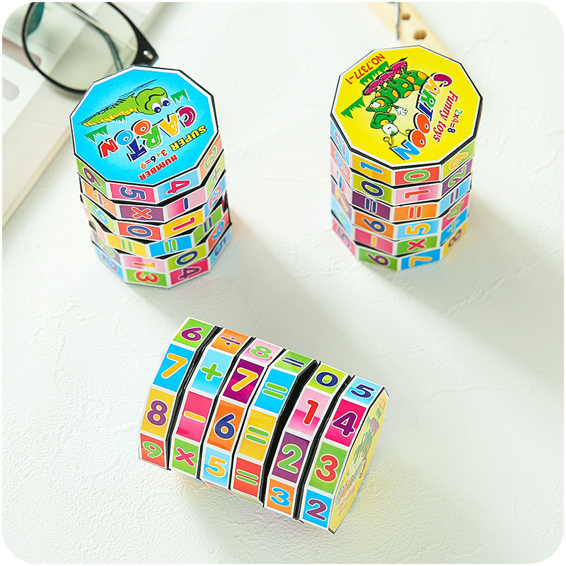 Cheap price kids montessori educational toy custom Magic cube math toys for girls and boys