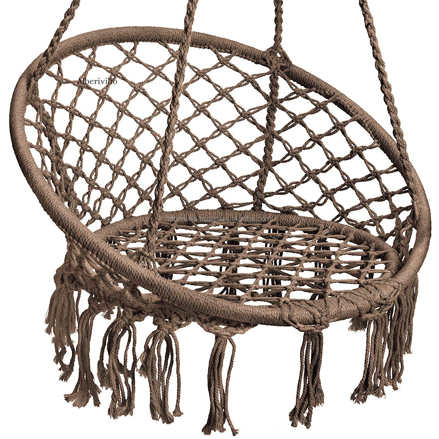 Comfortable Sturdy Hanging Chairs Cotton Rope Swing Chair