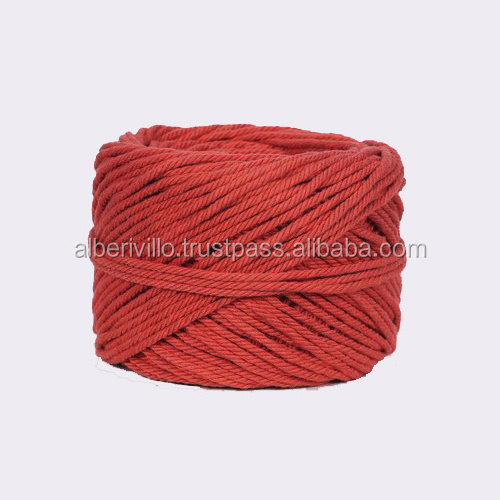 Factory Wholesale 100% Cotton Rope String Draw Cords Wholesale Natural White Twisted Cotton Cord Rope Macrame Cord