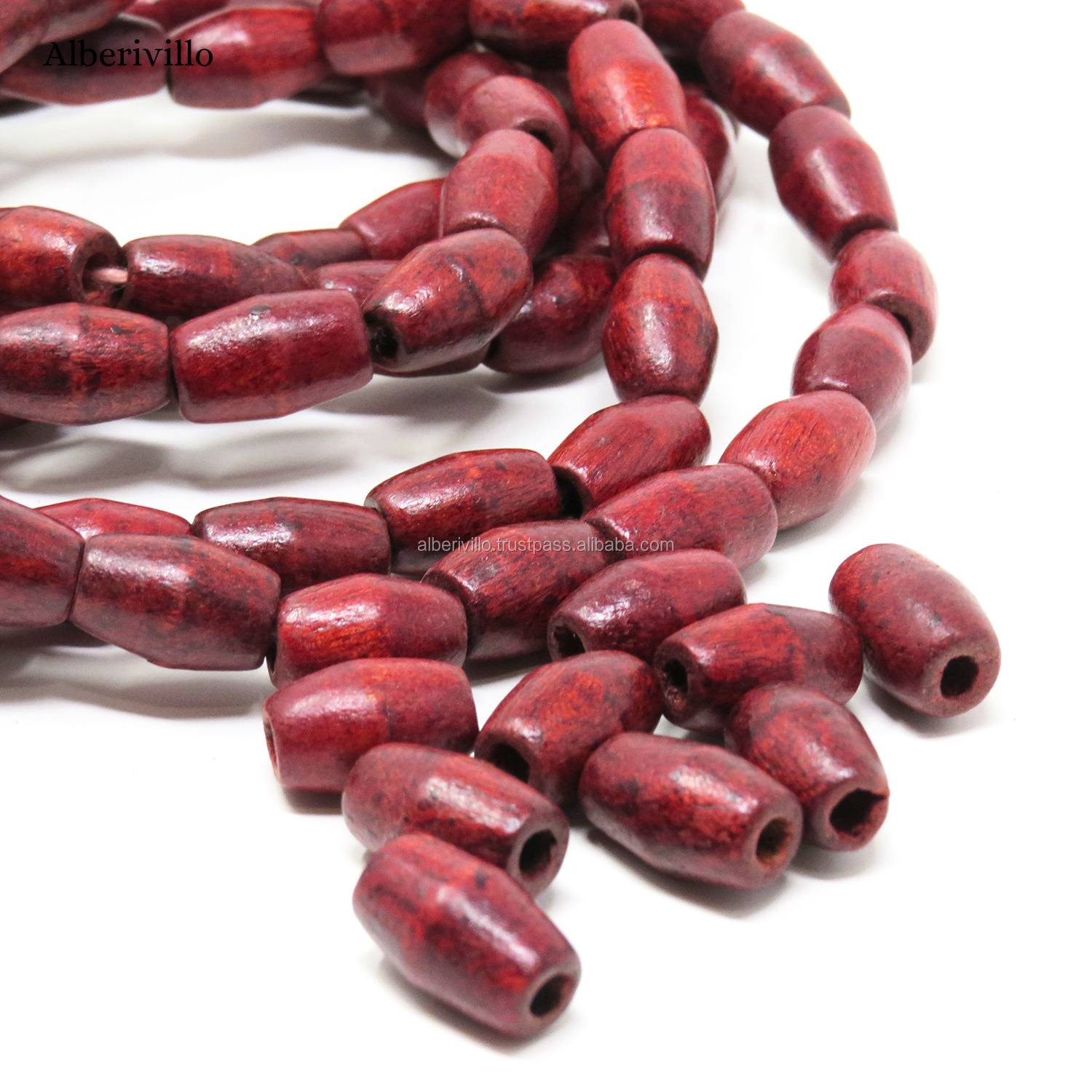 New Arrival Wholesale 2/4/8/10 Natural  Wooden Beads for Garland Prayer Jewellery Making DIY Crafts