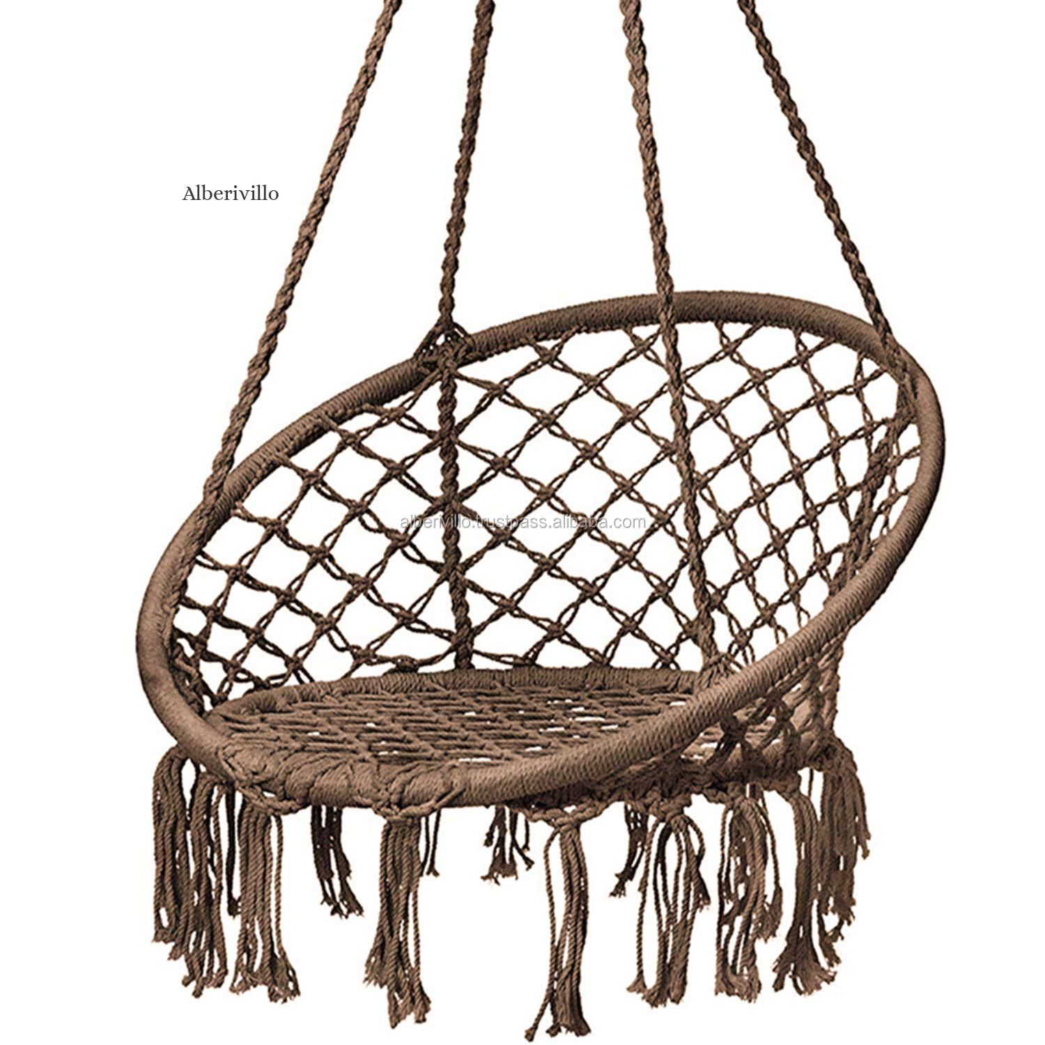 Indian Manufacturer Buy Hammock Chair Macrame Swing Seat Hanging Indoor Outdoor with High Quality from India