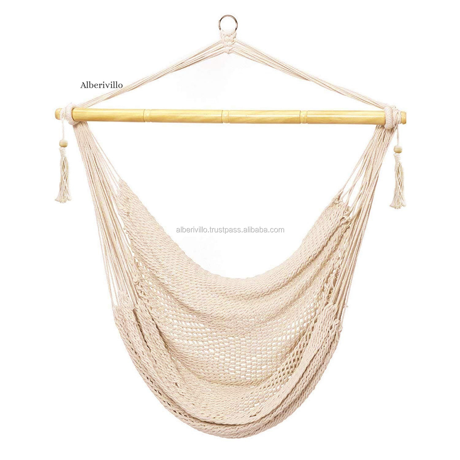 Sustainable Boho Hammock Swing Chair Macrame Hammock Chairs For Home Decoration with Different Styles from India