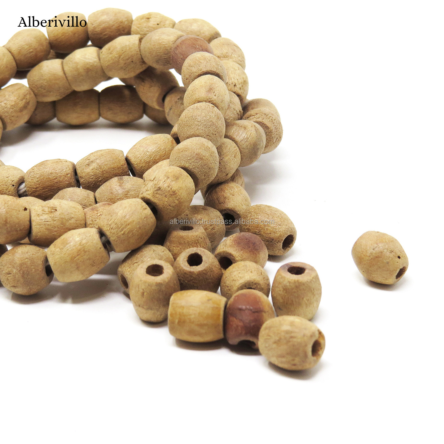 New Arrival Wholesale 2/4/8/10 Natural  Wooden Beads for Garland Prayer Jewellery Making DIY Crafts