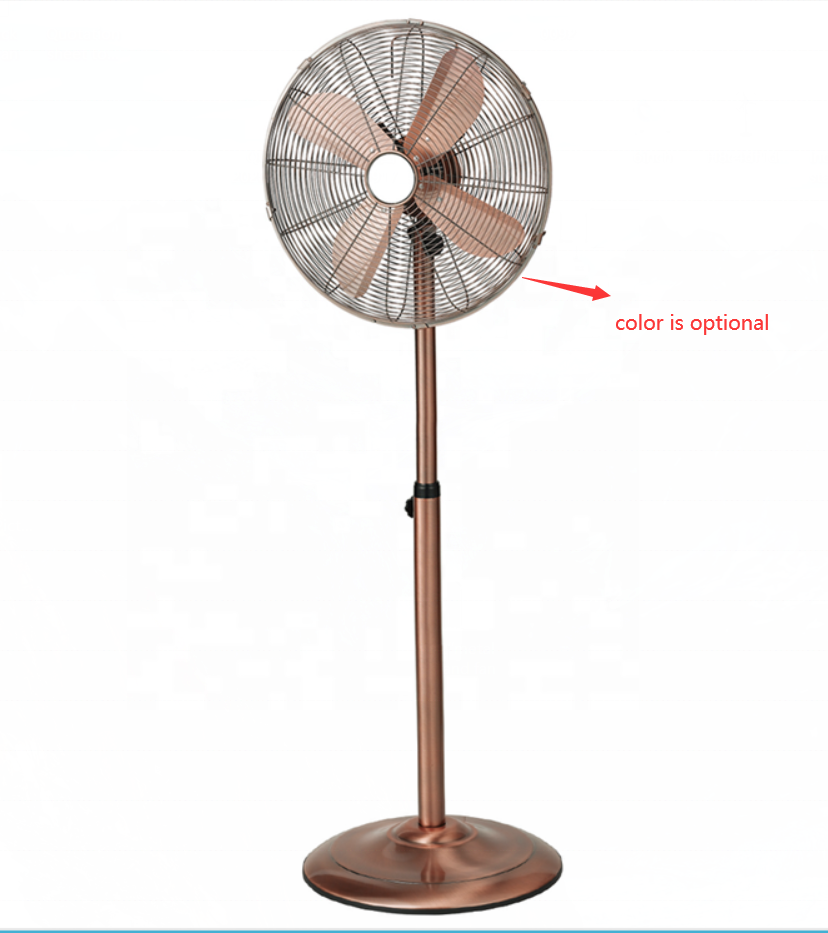 18'' Retro pedestal fan with orient stand fan