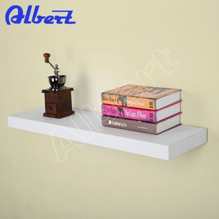 Albert melamine floating wooden display wall shelf