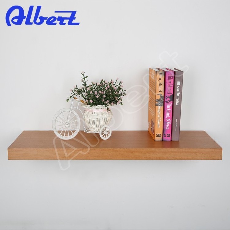 Albert melamine floating wooden display wall shelf